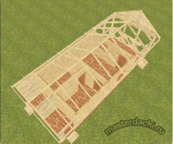 Баня из бревна 4 на 6 с беседкой, хозблоком и туалетом